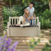 Скамья-сундук садовая Keter Eden Garden Bench 265л бежевый+коричневый 
