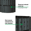 Компостер Piteco 1350л круглый чёрный, K11135