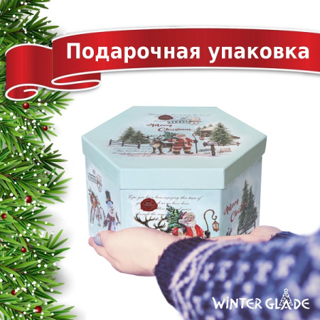 Набор ёлочных шаров Winter Glade, папье-маше, 14 шт.