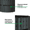 Компостер  Piteco 1000л чёрный