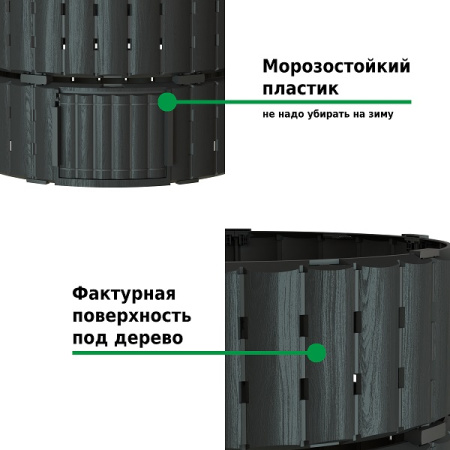Компостер  Piteco 1000л чёрный