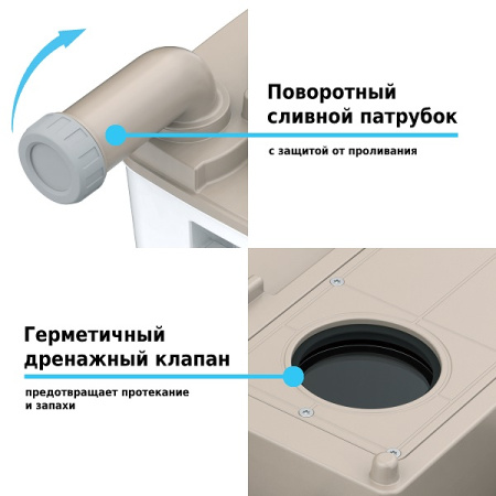 Биотуалет Lupmex 79122P 18л с индикатором с пробниками гранул