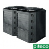 Компостер Piteco Module с крышкой 1500 чёрный 