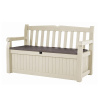 Скамья-сундук садовая Keter Eden Garden Bench 265л бежевый+коричневый 