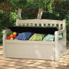 Скамья-сундук садовая Keter Eden Garden Bench 265л бежевый+коричневый 