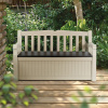 Скамья-сундук садовая Keter Eden Garden Bench 265л бежевый+коричневый 
