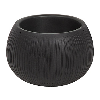 Кашпо для цветов Prosperplast Beton Bowl 3,9 л, чёрный