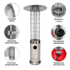 Уличный газовый обогреватель Aesto A-07T, нерж.сталь