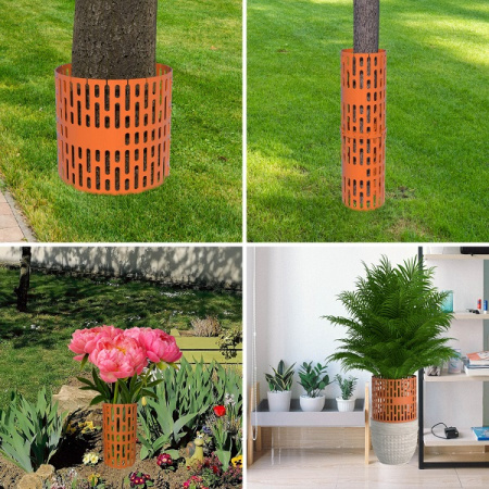 Защита стволов деревьев, кустарников и цветов, терракотовый, 35х21 см / 5 шт.