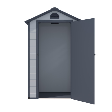 Сарай WOTEX Storage-01-2, серый, 134*104*204 см