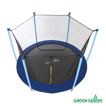 Батут уличный Green Glade с сеткой 10-футовый 3 ножки 6 стоек без верх.кольца