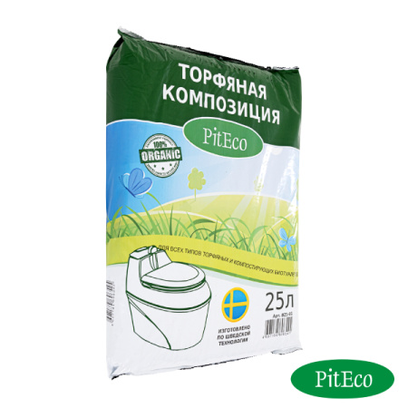 Торфяная композиция Piteco для биотуалетов 25 л
