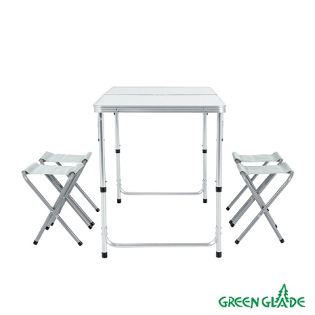 Набор мебели для пикника Green Glade M790-1 (мраморный белый)