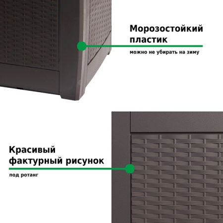 Ящик для хранения Prosperplast Boxe Rato 310л венге