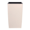 Кашпо для цветов Prosperplast Coubi Square High 30+19л, кремовый