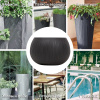 Кашпо для цветов Prosperplast Beton Bowl 3,9 л, чёрный