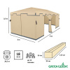 Шатер-беседка Green Glade 1048 3х6х2,5м полиэстер