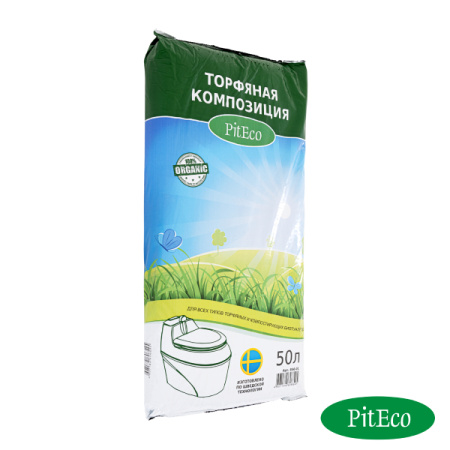 Торфяная композиция Piteco для биотуалетов 50 л