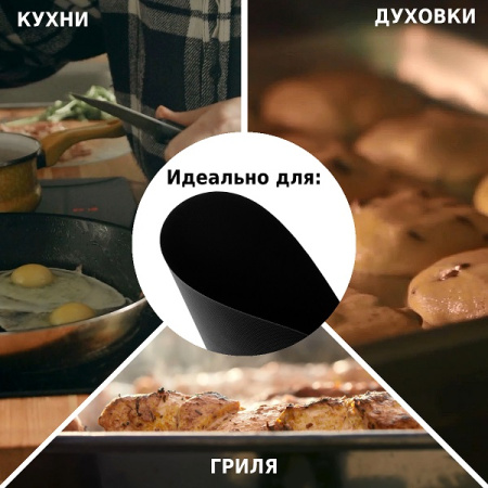 Набор антипригарных ковриков для гриля 3 шт. D=30 см BQ02