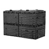 Компостер  Piteco с крышкой 600л чёрный