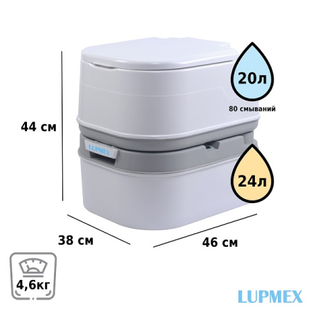 Биотуалет Lupmex 79002 24л с индикатором