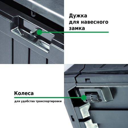 Ящик для хранения Prosperplast Boxe Board 290л антрацит