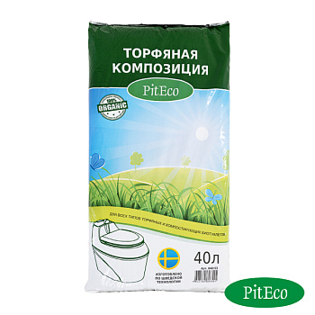 Торфяная композиция Piteco для биотуалетов 40 л
